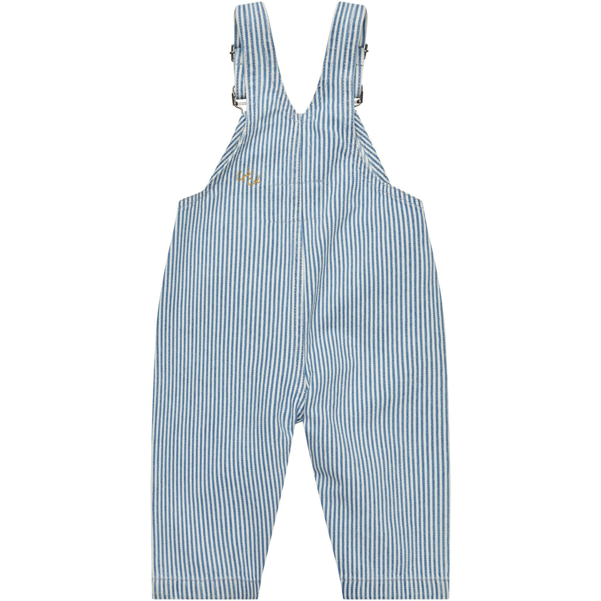 COPENHAGEN COLORS Denim Blue Stripe Y/D Twill Baby Overalls