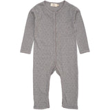 COPENHAGEN COLORS Grey Mel Pointelle Heart Full Body