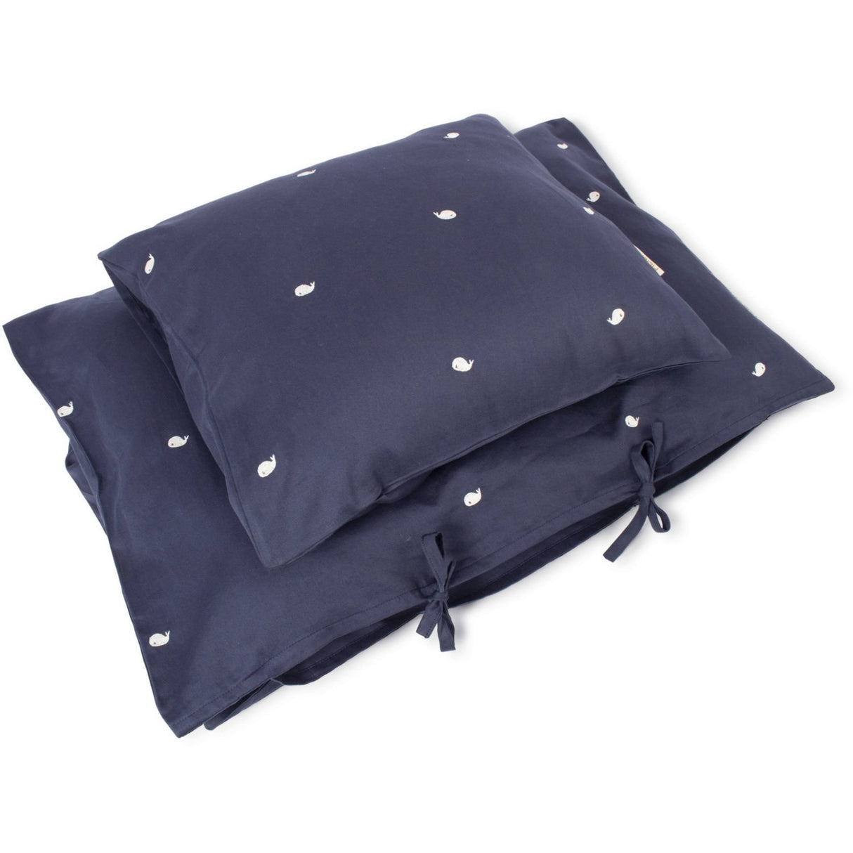 FILIBABBA Midnight Säng Linne Gots - Embroidered Christian The Whale