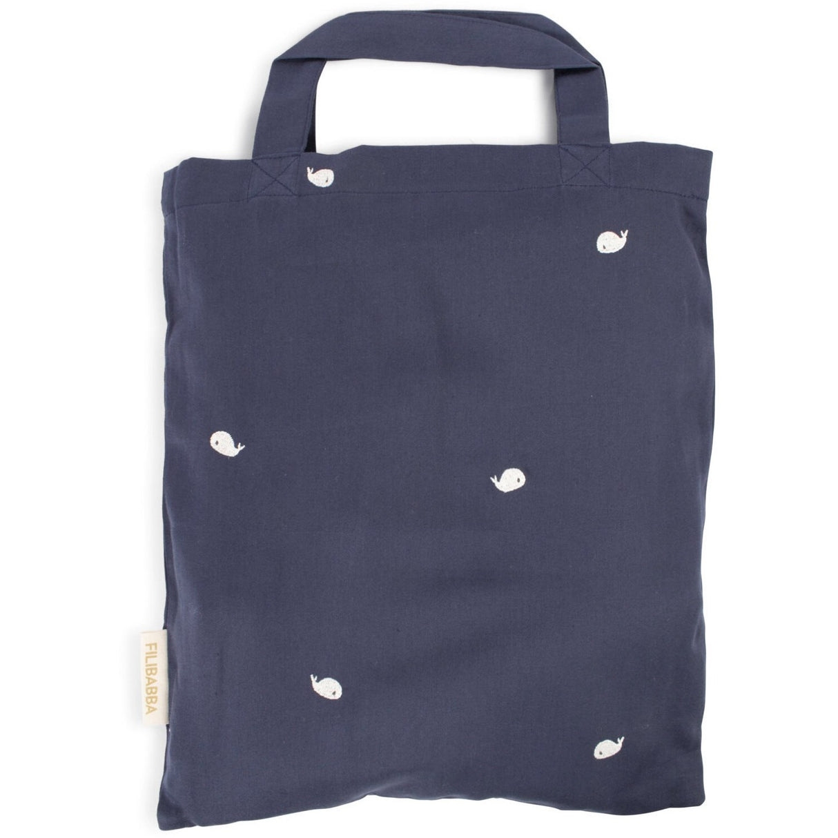 FILIBABBA Midnight Säng Linne Gots - Embroidered Christian The Whale