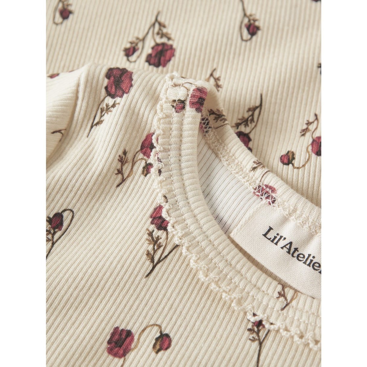 Lil'Atelier Turtledove Nmflavo Egi Ls Slim Topp Lil