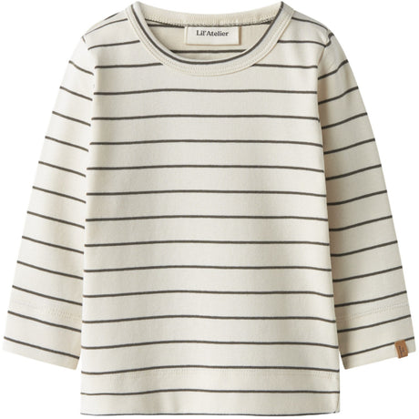 Lil'Atelier Turtledove Nbmgeo Lim Ls Slim Topp Lil