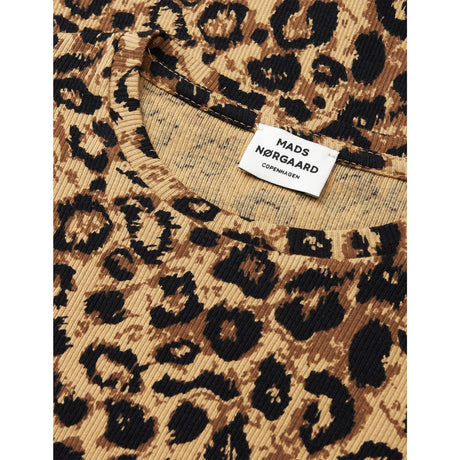 Mads Nørgaard Leopard Aop/Black 2X2 Bomull Aop Talino Tee L/S