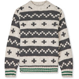 Mads Nørgaard Nature Melange/ Charcoal Melan Crash Keldino Reykavik Sweater
