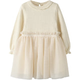 Lil'Atelier Pistachio Shell Nmfsarina Ls Stickad Klänning Lil