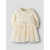 Lil'Atelier Pistachio Shell Nbfsarina Ls Stickad Body Klänning Lil