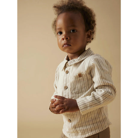 Lil'Atelier Turtledove Sepia Tint Nbmfelixo Ls Body Skjorta Lil