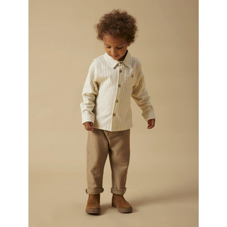 Lil'Atelier Turtledove Sepia Tint Nmmfelixo Ls Skjorta Lil