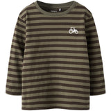 Name It Dusty Olive Delicioso Nmmnelson Ls Nreg Topp