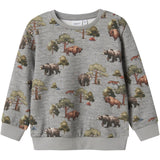 Name It Grey Melange Nmmolin Ls Nreg Sweat Bru Box