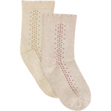 Minymo Burnished Lilac Ankle Strumpo Solid 2-Pack