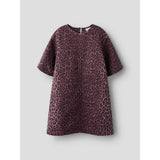 Name It Burgundy Leo Nkfleo Twill Klänning 4002-Td