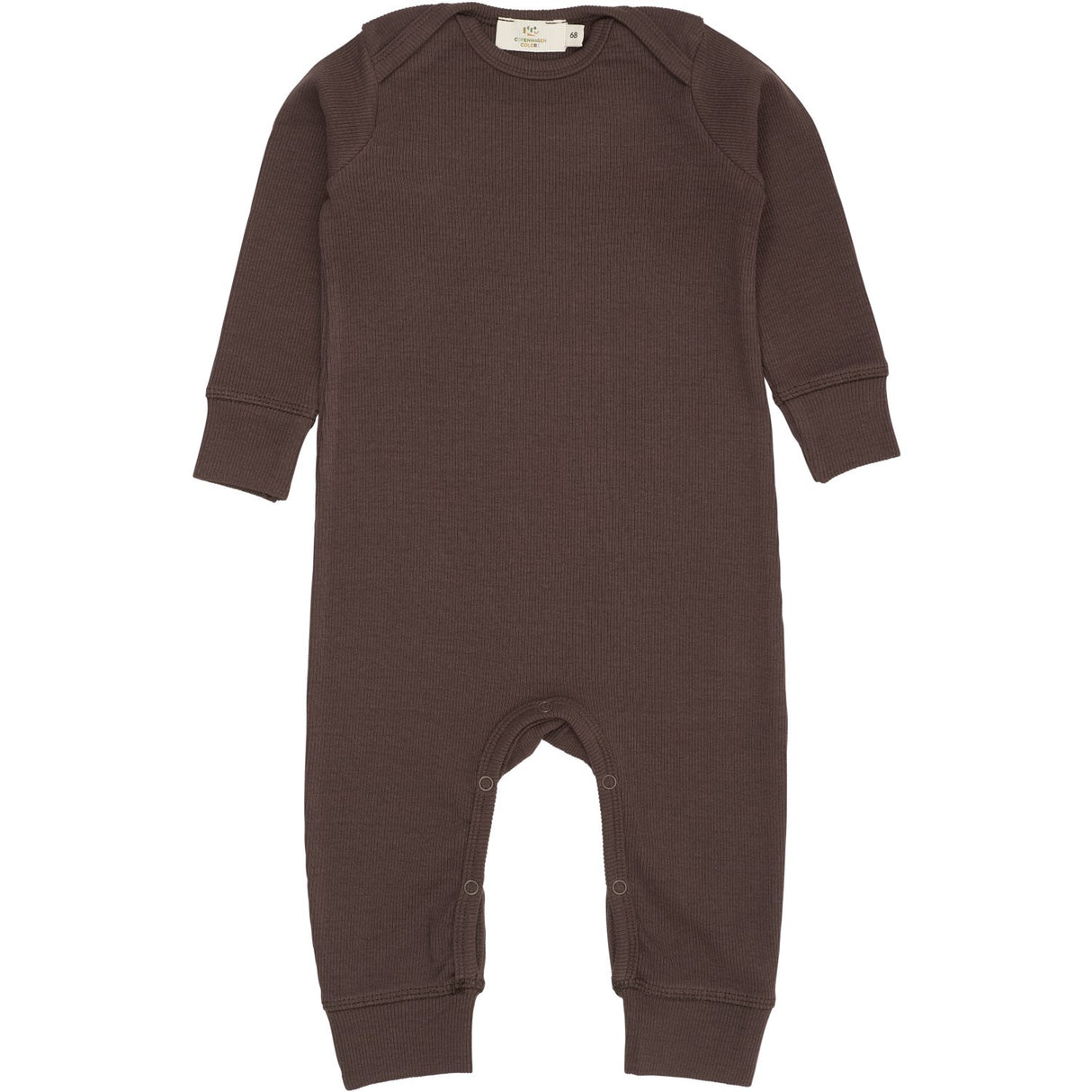 COPENHAGEN COLORS Dk Brown Modal Full Body Romper