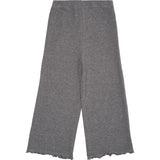 COPENHAGEN COLORS Grey Mel Modal Rib Wide Byxor