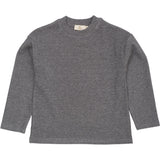 COPENHAGEN COLORS Grey Mel Modal Rib Ls Blus W. Drop Shoulder