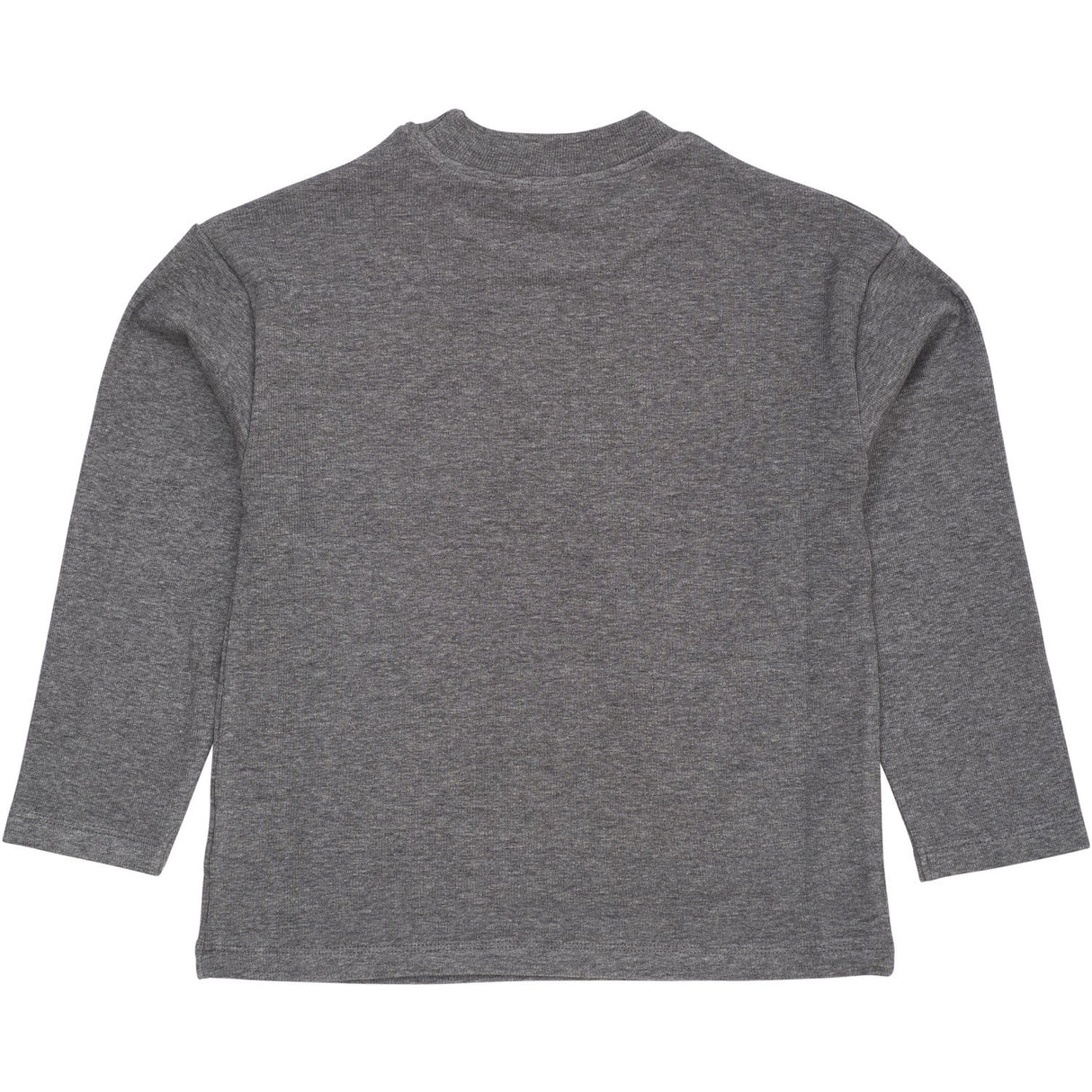 COPENHAGEN COLORS Grey Mel Modal Rib Ls Blus W. Drop Shoulder