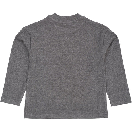 COPENHAGEN COLORS Grey Mel Modal Rib Ls Blus W. Drop Shoulder