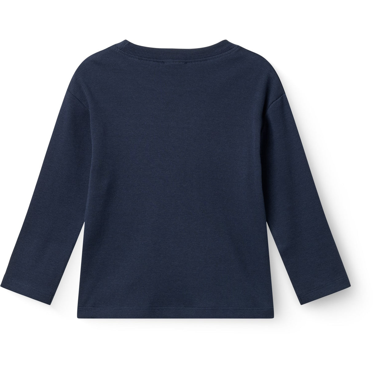 COPENHAGEN COLORS Navy Modal Rib Ls Blus W. Drop Shoulder