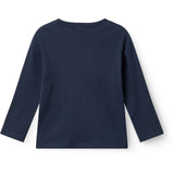 COPENHAGEN COLORS Navy Modal Rib Ls Blus W. Drop Shoulder