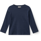 COPENHAGEN COLORS Navy Modal Rib Ls Blus W. Drop Shoulder