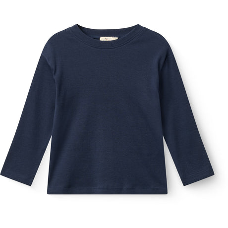 COPENHAGEN COLORS Navy Modal Rib Ls Blus W. Drop Shoulder