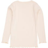 COPENHAGEN COLORS Dusty Rose Modal Rib Ls Tee W. Heart Hole Pattern