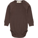 COPENHAGEN COLORS Dk Brown Modal Rib Ls Body