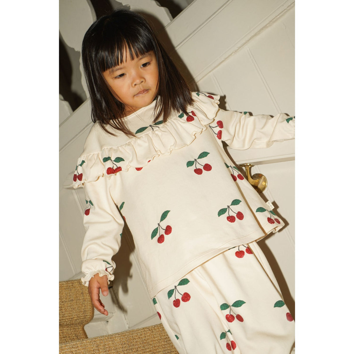 Konges Sløjd Ma Grande Cerise Glitter Malli Glitter Byxor GOTS