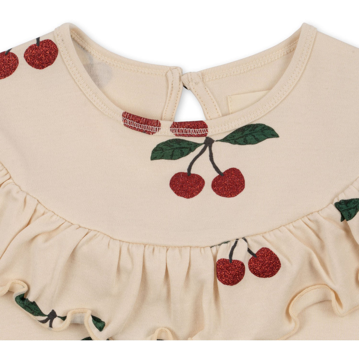 Konges Sløjd Ma Grande Cerise Glitter Malli Glitter Klänning GOTS