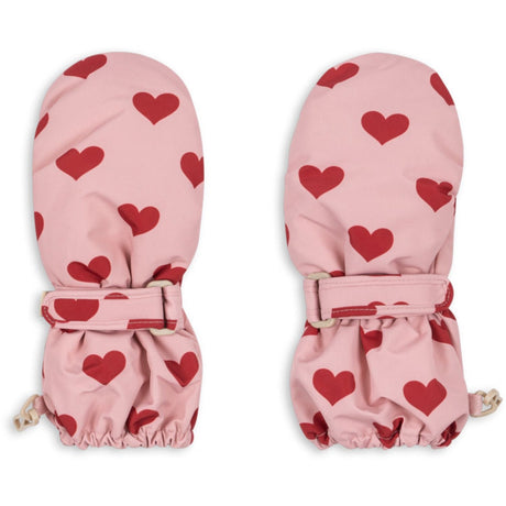 Konges Sløjd Amour Pink Nohr Snow Vantar Print