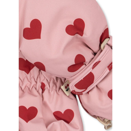 Konges Sløjd Amour Pink Nohr Snow Vantar Print