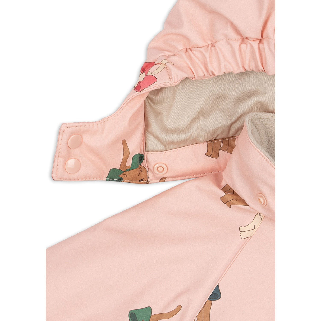 Konges Sløjd Bow Kitty Pink Rain Snowsuit
