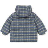Konges Sløjd Laurel Blue Check Magnum Down Jacka Print Grs