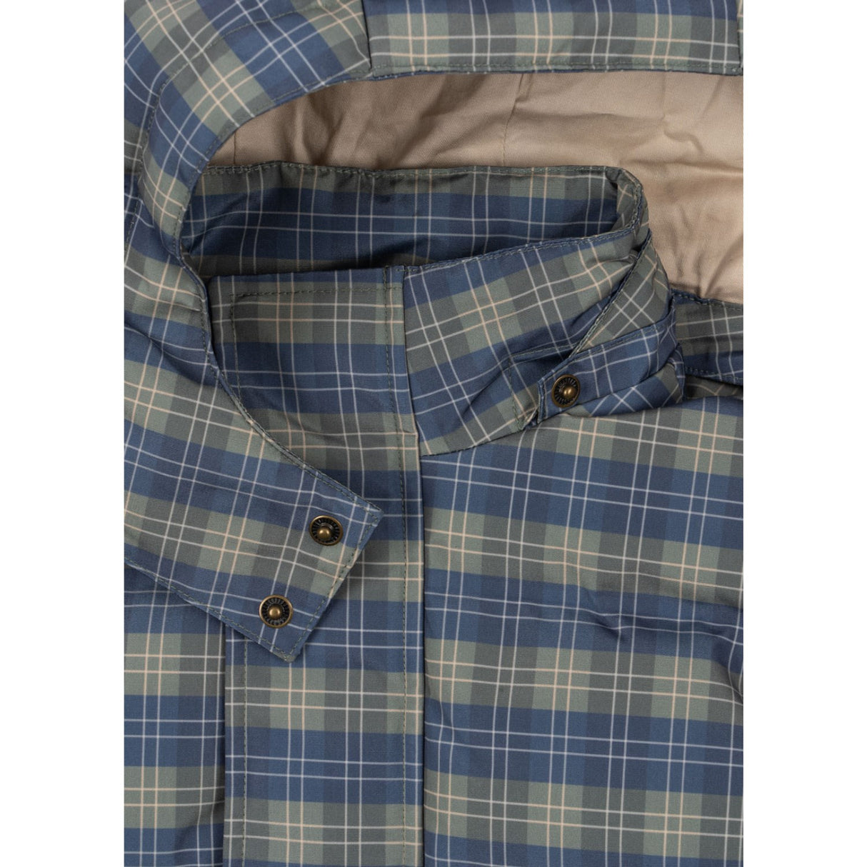 Konges Sløjd Laurel Blue Check Magnum Down Jacka Print Grs