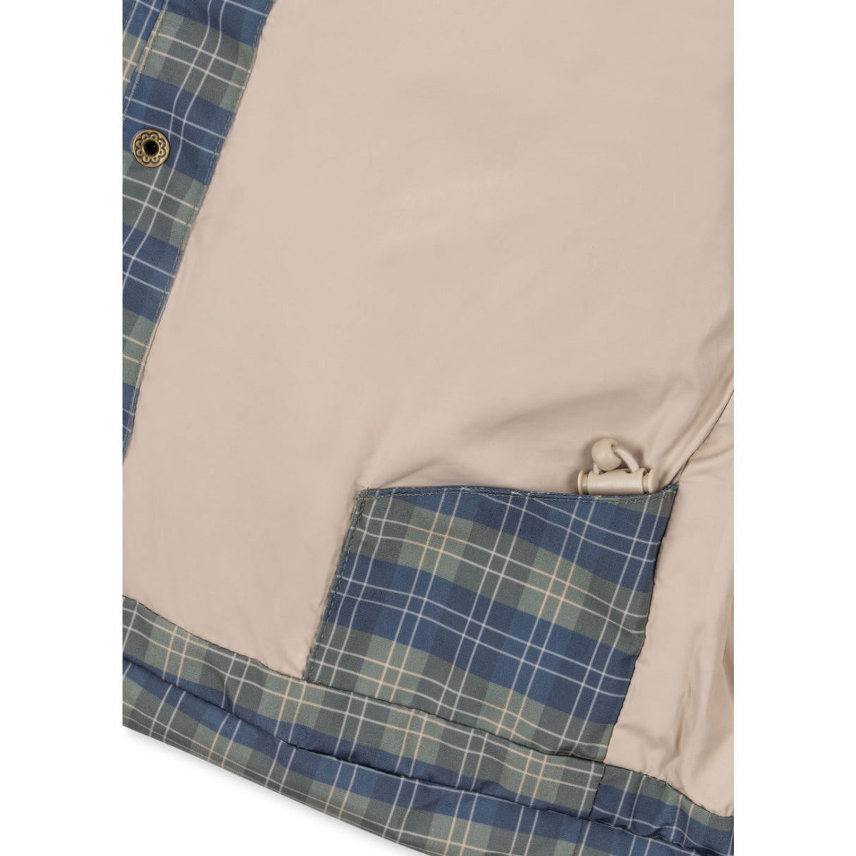 Konges Sløjd Laurel Blue Check Magnum Down Jacka Print Grs