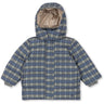 Konges Sløjd Laurel Blue Check Magnum Down Jacka Print Grs