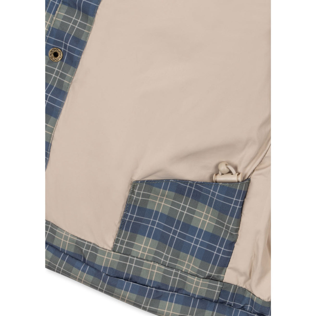 Konges Sløjd Laurel Blue Check Magnum Down Jacka Print Grs