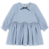 Konges Sløjd Blue Fog Ava Klänning GOTS