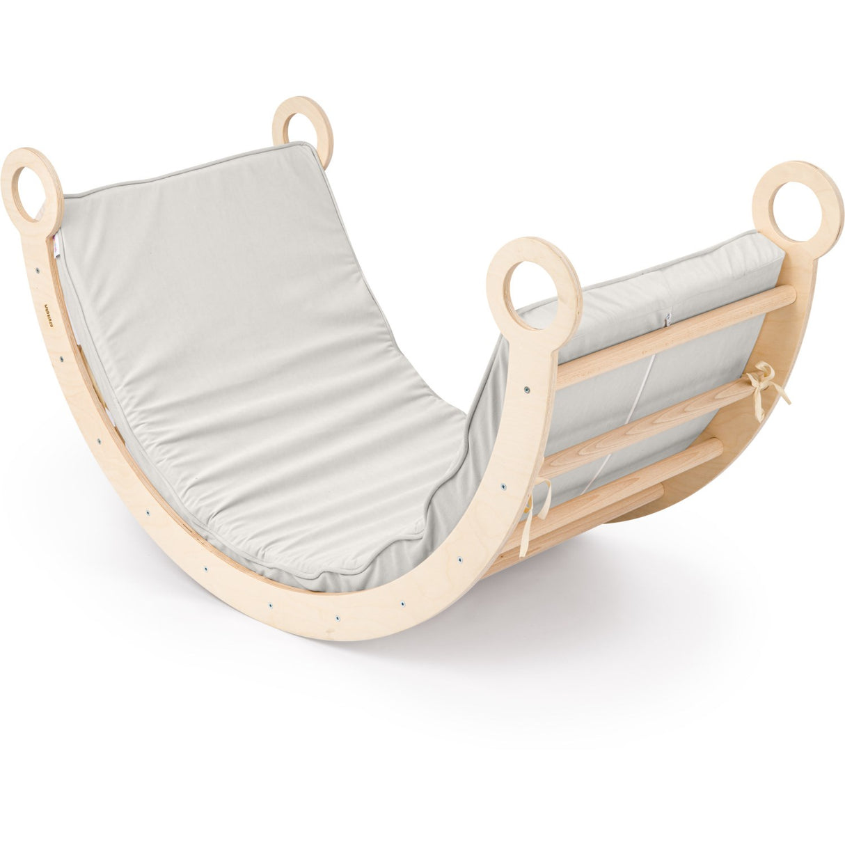 Woobiboo Natural Montessori Rocker Med Gray Madras XL