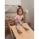 Woobiboo Natural Montessori Rocker Med Beige Madras Och Slide-Climber L