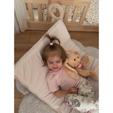 Woobiboo Natural Montessori Rocker Med Beige Madras Och Slide-Climber L