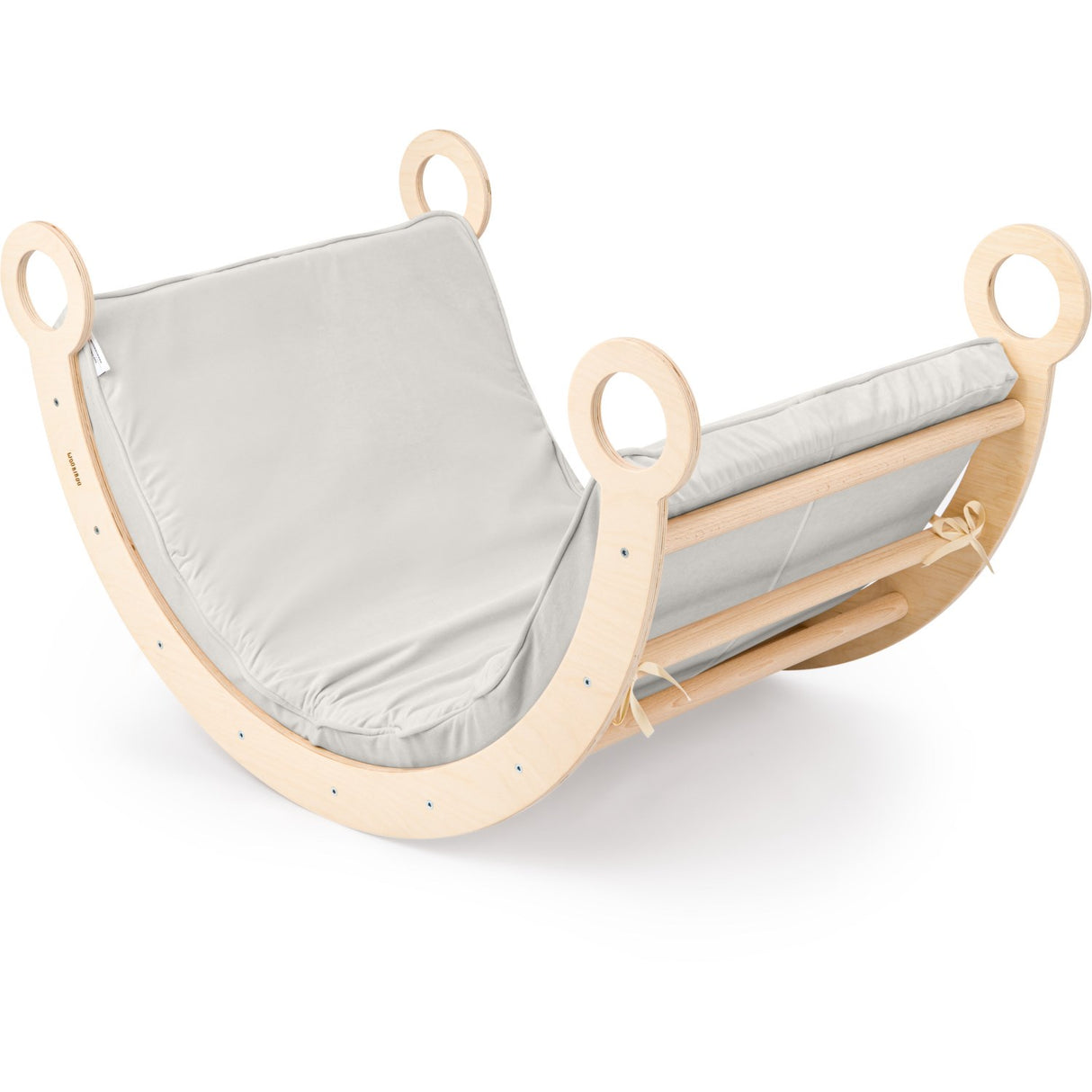 Woobiboo Natural Montessori Rocker Med Gray Madras L