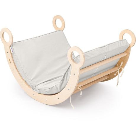 Woobiboo Natural Montessori Rocker Med Gray Madras M