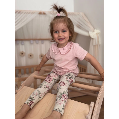 Woobiboo Natural Montessori Wooden Rocker Med Slide-Climber L