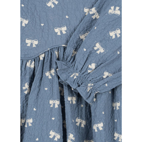 Konges Sløjd Boucle Blue Vida Klänning GOTS