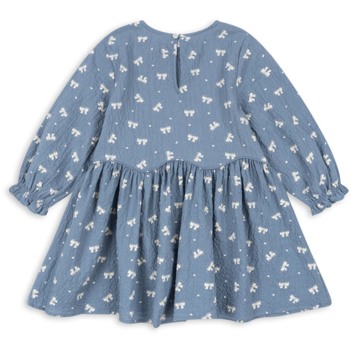 Konges Sløjd Boucle Blue Vida Klänning GOTS
