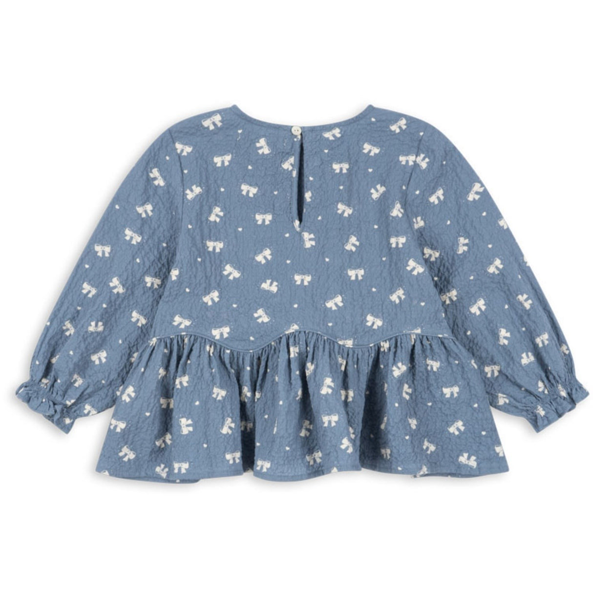 Konges Sløjd Boucle Blue Vida Blus GOTS