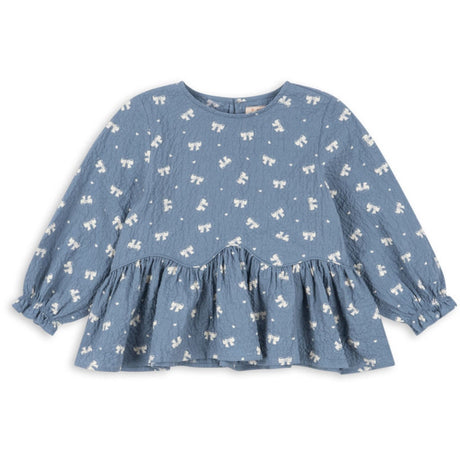Konges Sløjd Boucle Blue Vida Blus GOTS