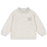 Konges Sløjd Off White Melange Spotty Ls Pikétröja GOTS