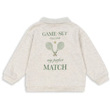 Konges Sløjd Off White Melange Spotty Ls Pikétröja GOTS